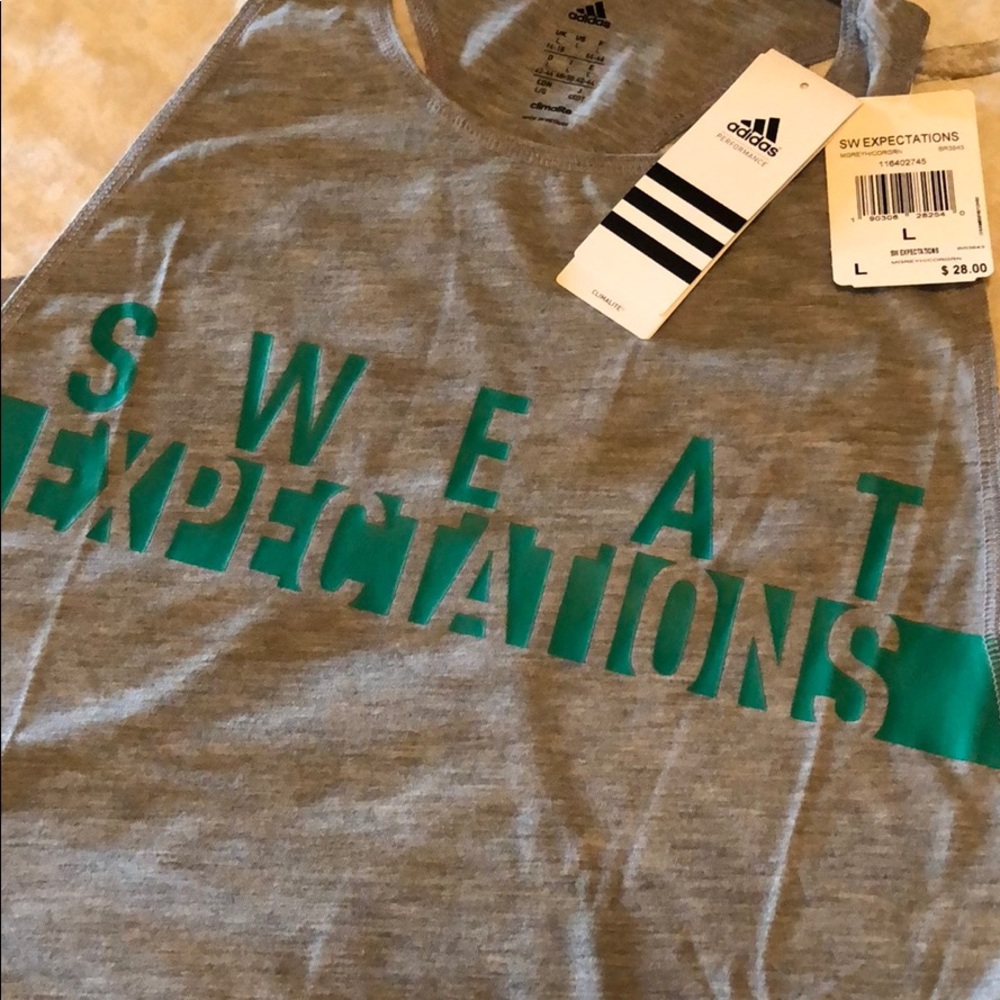 Adidas racerback tank climate workout